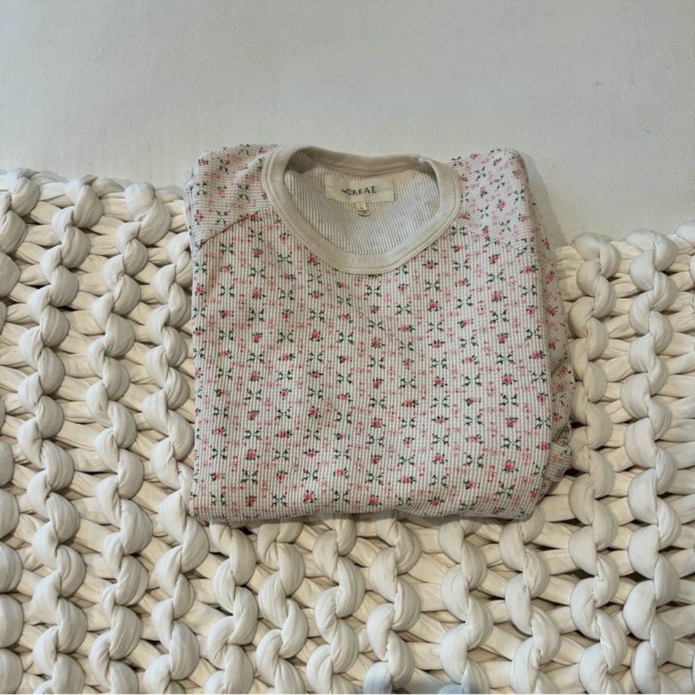 THE GREAT.
THE WAFFLE CIRCLE TEE - ROSE BUD Size 0/xs oversized - Picture 8 of 8